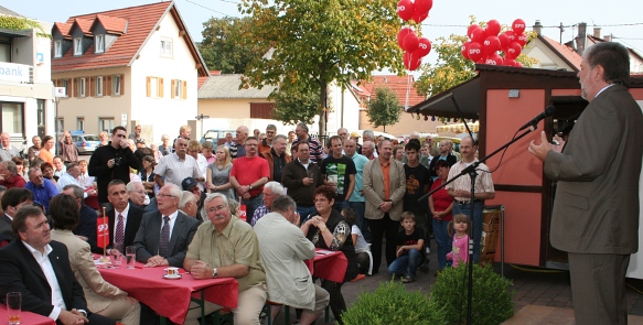 Kurt Beck mit Publikum